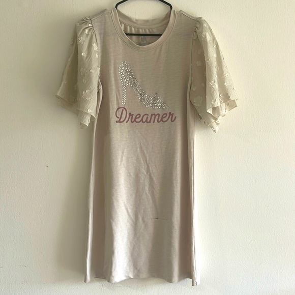 DISNEY PARKS | Women’s Disney Women's Shirt Cinderella Slipper Lace Sleeves Sz S - Picture 2 of 9